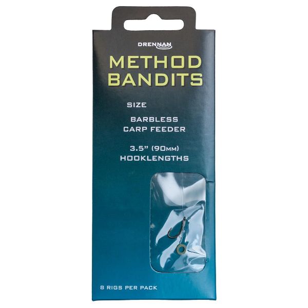 Drennan Carp Feeder, Method Bandits, Barbless - Size 8