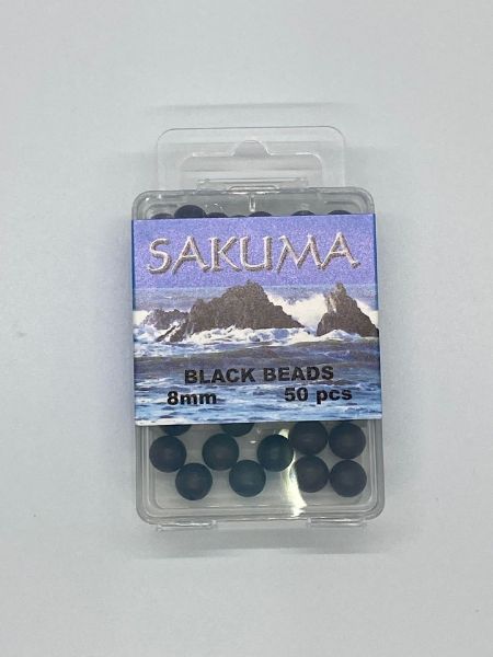 Sakuma 8mm Beads - Black