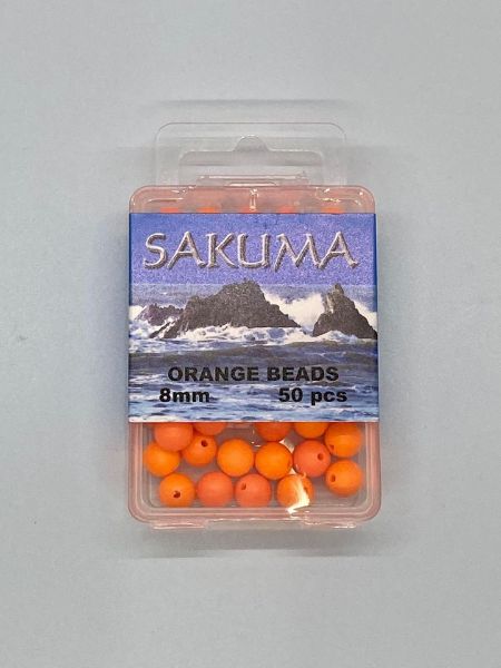 Sakuma 8mm Beads - Orange