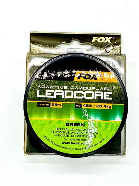 Fox Adaptive Camouflage Leadcore 25m 45lb - Green