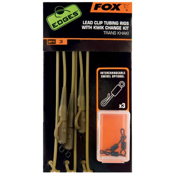 Fox Trans Khaki tubing leadclips rigs