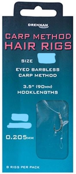 Drennan Carp Method Hair Rig - Size18 - 6lb