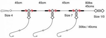 Tronixpro 3 Hook Flapper - 3Up Sz1/0 Tronixpro 3 Hook Flapper - 3Up Sz1/0