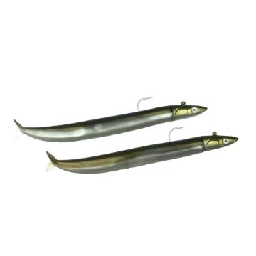 Fiiish Crazy Sandeel X2 Combo Off Shore - 20g Kaki Fiiish Crazy Sandeel X2 Combo Off Shore - 20g Kaki