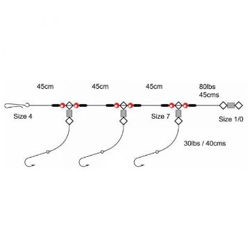 Tronixpro 3 Hook Flapper 3Up - Size 4 Tronixpro 3 Hook Flapper 3Up - Size 4