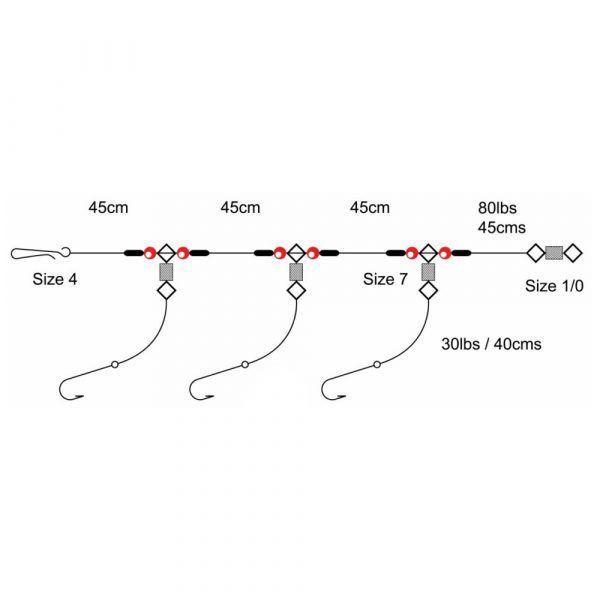 Tronixpro 3 Hook Flapper 3Up - Size 4