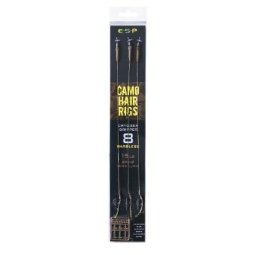 ESP Camo Hair Rigs Gripper Camo - Size 8 Barbless ESP Camo Hair Rigs Gripper Camo - Size 8 Barbless