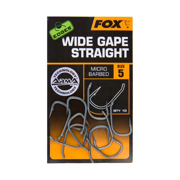 Fox EDGES™ Wide Gape Straight - Size 5 Micro Barbed