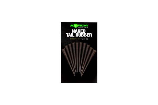 Korda Naked Tail Rubber - Weed / Silt