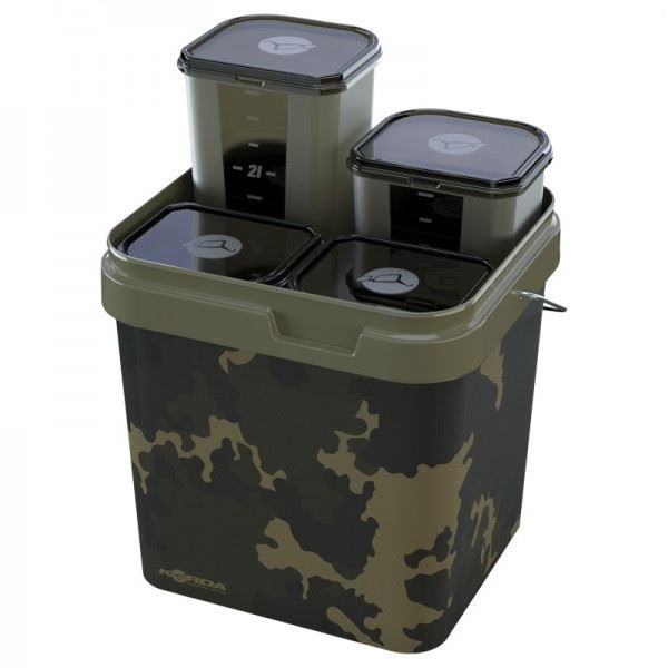 Korda Kontainer System 17l Bait Bucket System With 4 Inserts NEW - KBU004