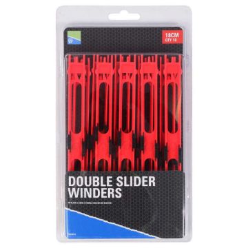 PRESTON INNOVATIONS DOUBLE SLIDER WINDERS BOX - 18CM - RED PRESTON INNOVATIONS DOUBLE SLIDER WINDERS BOX - 18CM - RED