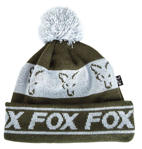 Fox Green / Silver Lined Bobble Hat