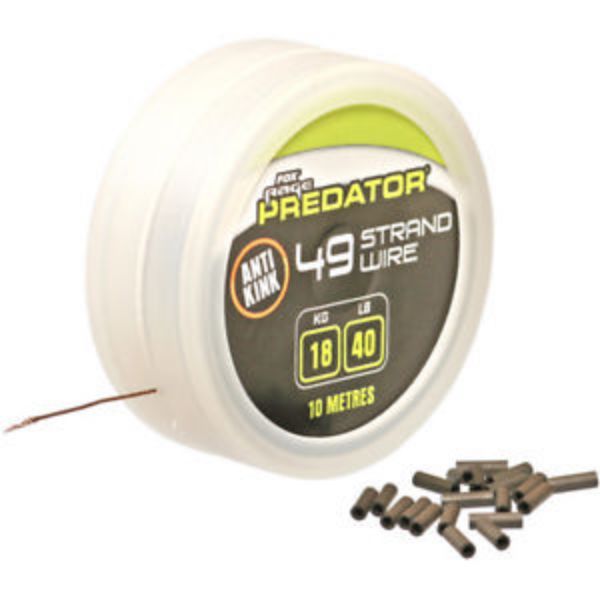 Fox Rage Predator 49 Strand Wire Trace - 18kg / 40lb