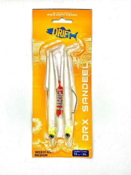 Drift DRX Weedless Sandeel 13cm 35g Double Combo Drift DRX Weedless Sandeel 13cm 35g Double Combo
