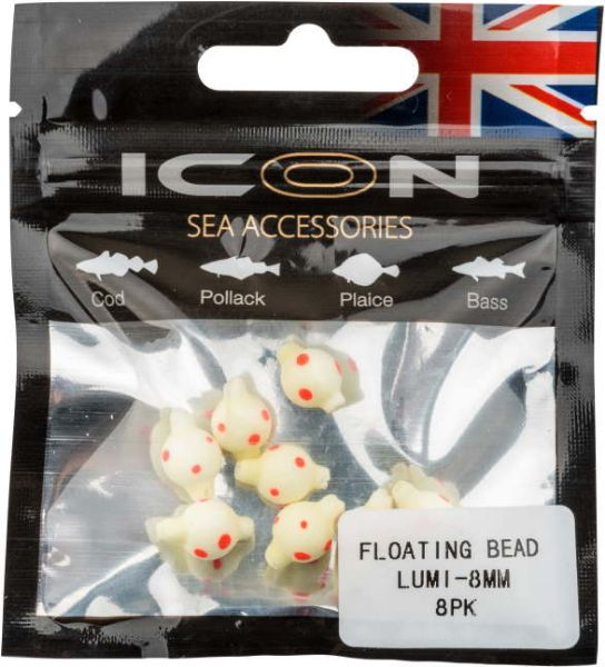 ICON Floating Bead 8mm 8pk