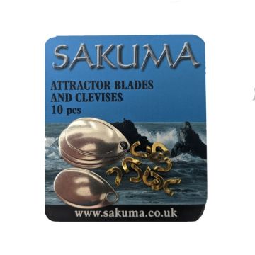 Sakuma Metal Attractor Blades & Clevises 10pcs Sakuma Metal Attractor Blades & Clevises 10pcs