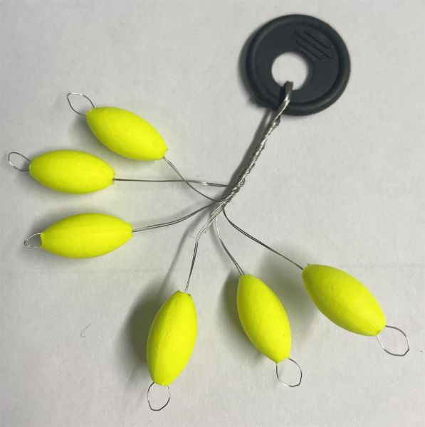 Sakuma Floating Bead Stops - Fluoro Yellow