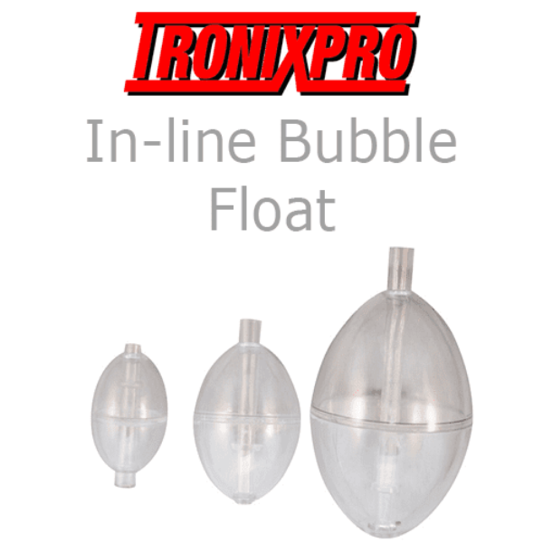 Tronixpro In-Line Bubble Float 40x62mm - Angling Centre West Bay