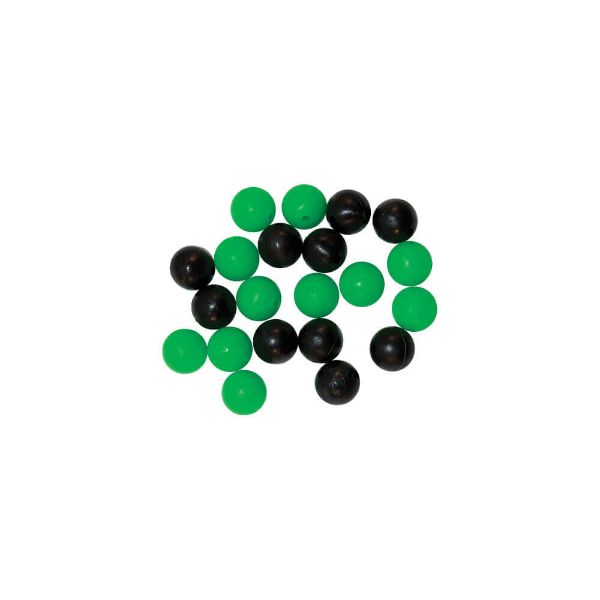 Tronixpro Round Beads - Black/Green 8mm