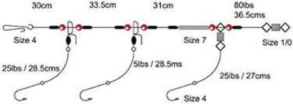 Tronixpro  3 Hook Clipped - 1/0