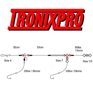 Tronixpro 2 hook clipped - Size 1/0 Tronixpro 2 hook clipped - Size 1/0