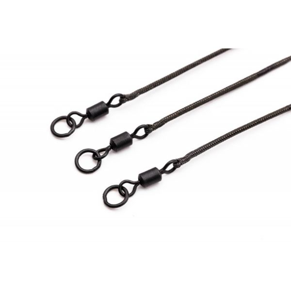 Korda Leadcore Leaders Ring Swivel - Weed/Silt