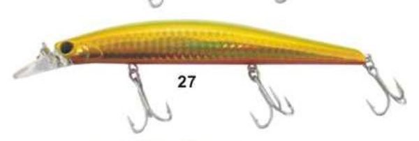 Ryobi Trappers Lure 35346 - 112mm 16.4gm (Gold, Red Belly, Green Back)