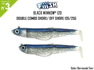 Fiiish Black Minnow 120 Double Combo  - Barracuda Blue 25g Fiiish Black Minnow 120 Double Combo  - Barracuda Blue 25g