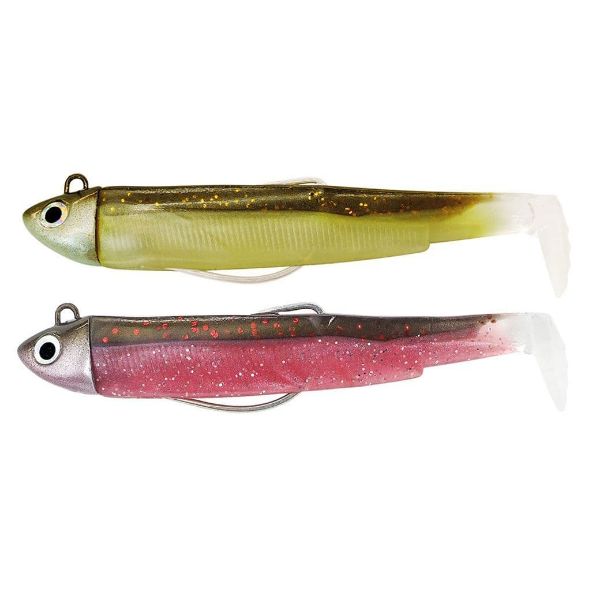 Fiiish Black Minnow Double Combo 90mm Search - 8g  Sparkling Brown & Pink