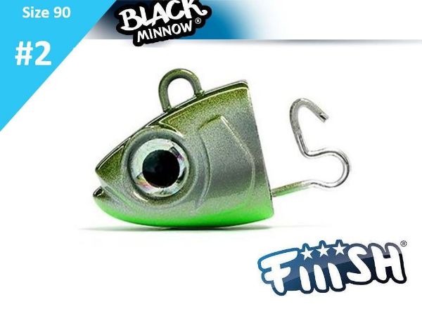 Fiiish Black Minnow 90 Jig Head - 6g Zincky Head