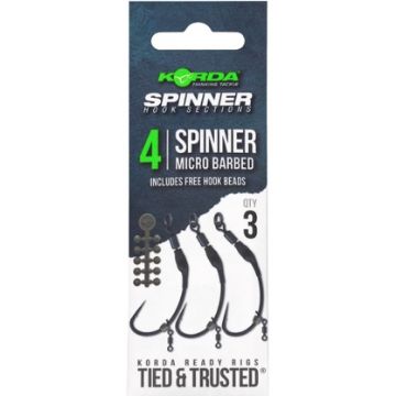 Korda Spinner Hook Section - Size 4 Micro Barbed Korda Spinner Hook Section - Size 4 Micro Barbed