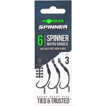 Korda Spinner Hook Section - Size 6 Micro Barbed Korda Spinner Hook Section - Size 6 Micro Barbed