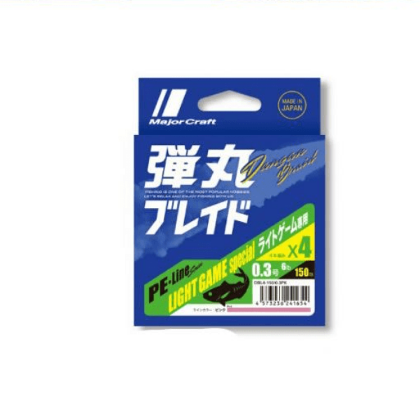 Major Craft Dangan Bullet Braid x4 Light Game Special 0.3PE - 6lb