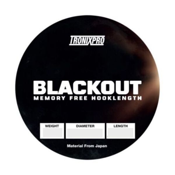 Tronix Pro Blackout Memory Free Hooklength - 18lb 200m