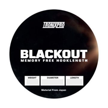 Tronix Pro Blackout Memory Free Hooklength - 14lb 200m Tronix Pro Blackout Memory Free Hooklength - 14lb 200m