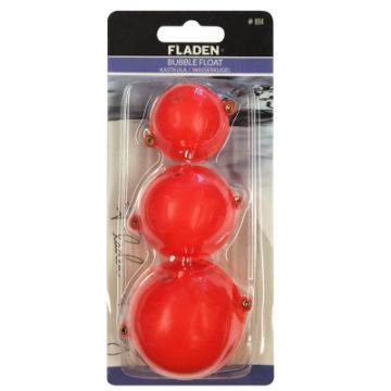 Fladen 3Pk Assorted Bubble Float - Red Fladen 3Pk Assorted Bubble Float - Red