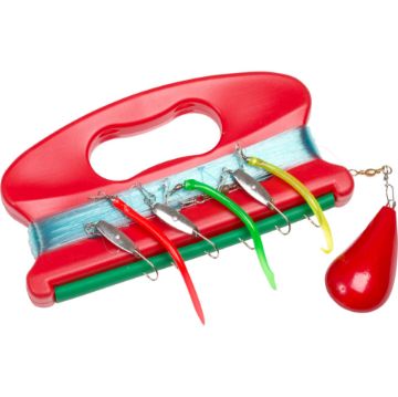 Fladen 300g Jigging Set 6 Hooks & 3 Spoons Fladen 300g Jigging Set 6 Hooks & 3 Spoons
