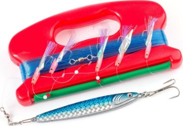 Fladen 200g Pirk and Feather Handline Set Fladen 200g Pirk and Feather Handline Set