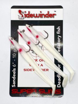 Sidewinder Super Slim - 6" White Silver Red Dot Sidewinder Super Slim - 6" White Silver Red Dot