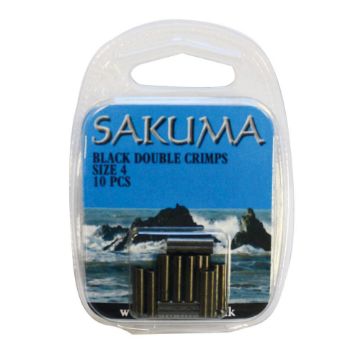 Sakuma Double Crimps 10pcs - Size 5 Sakuma Double Crimps 10pcs - Size 5