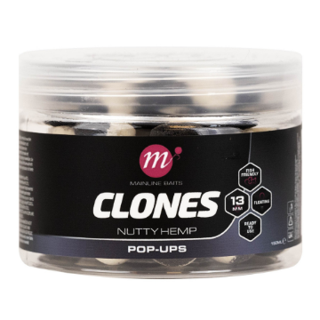 Mainline Baits Clones Pop Ups 13mm - Nutty Hemp Mainline Baits Clones Pop Ups 13mm - Nutty Hemp