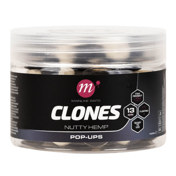 Mainline Baits Clones Pop Ups 13mm - Nutty Hemp