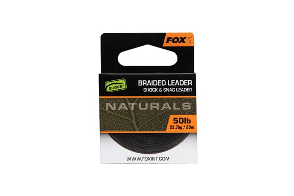 Fox Braided Leader - 50lb Natural
