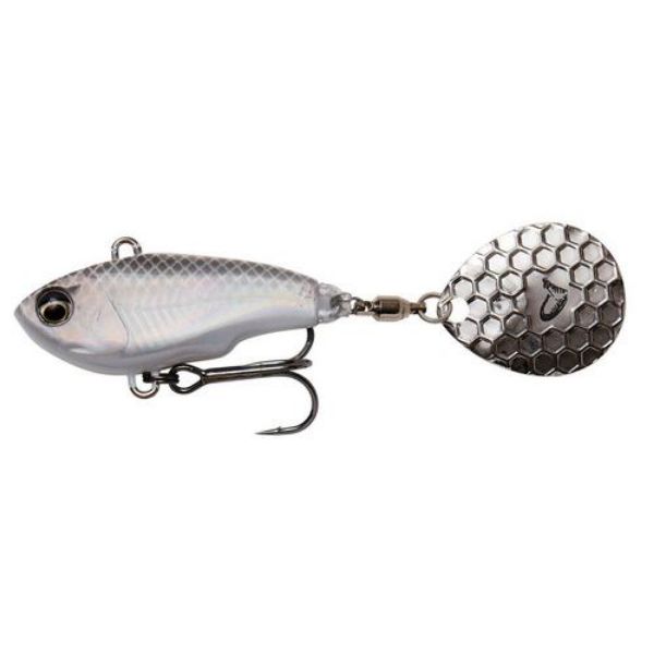 Savage Gear Fat Tail Spim 8cm 24g - White Silver