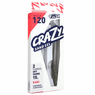 Fiiish Crazy Sand Eel 120 Combo - 15g Khaki Fiiish Crazy Sand Eel 120 Combo - 15g Khaki