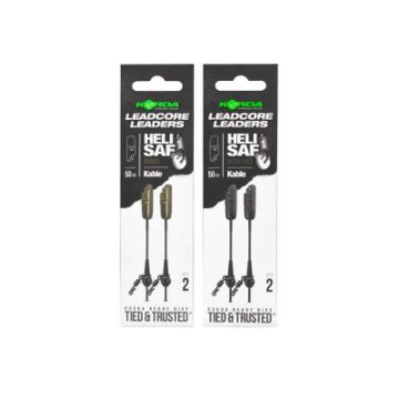 Korda Leadcore Leader Heli Safe Kable - 50cm Weed / Silt Korda Leadcore Leader Heli Safe Kable - 50cm Weed / Silt