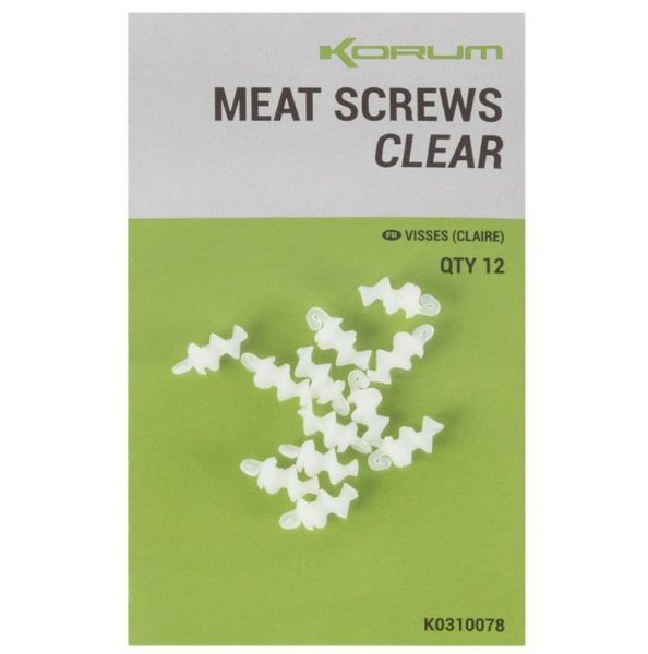 Korum Meat Screws - Clear