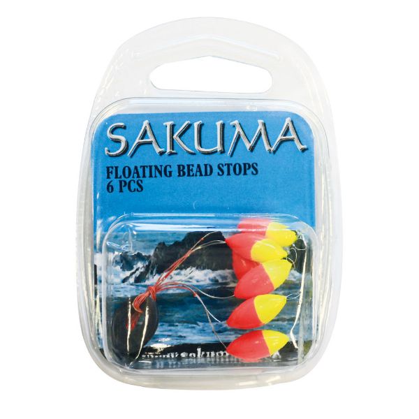 Sakuma Floating Bead Stops - Fluoro Yellow