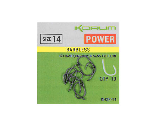 Korum Xpert Power Barbless - Size 16