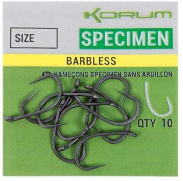 Korum Specimen Barbless - Size 12